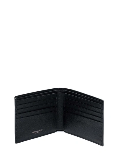 Shop Saint Laurent Wallet In Black