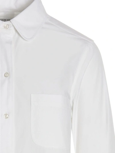Shop Thom Browne 'open Back' Shirt In White