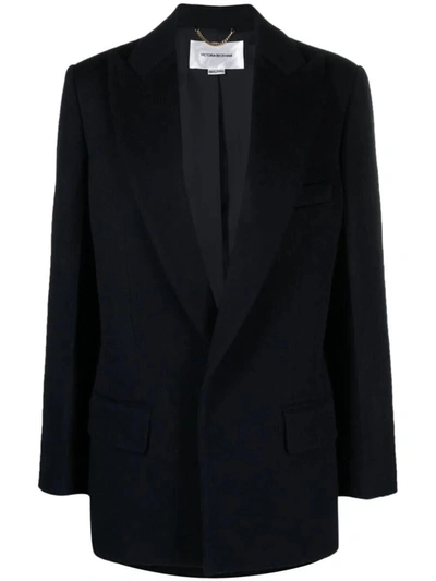Shop Victoria Beckham Jacket With Lapels Clothing In Black