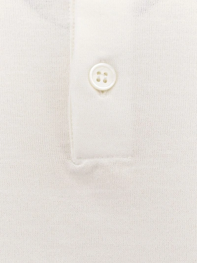 Shop Zanone Polo Shirt In White
