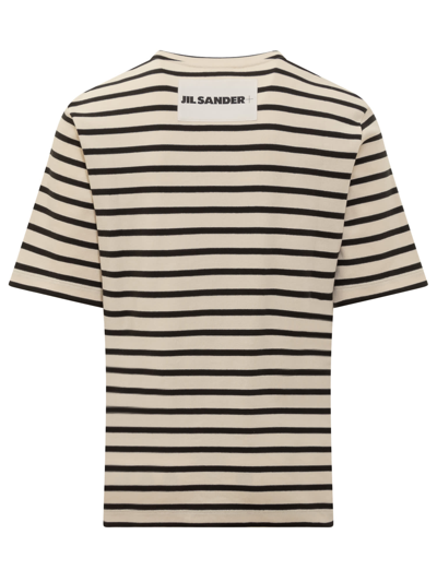Shop Jil Sander T-shirt With Logo In Rigato