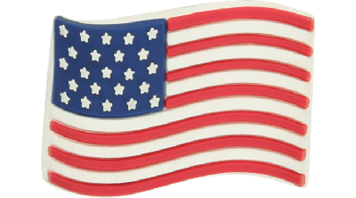Jibbitz American Flag In Red/white/blue