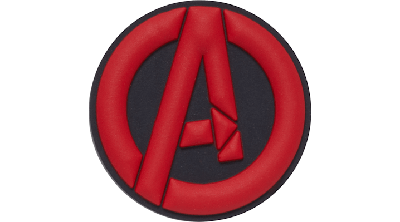 Jibbitz Avengers Symbol In Red/black