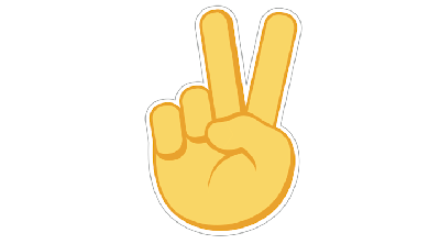 Shop Jibbitz Peace Hand Sign In Yellow