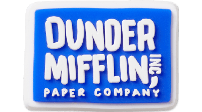 Shop Jibbitz The Office Dunder Mifflin Logo
