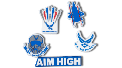 Jibbitz Armed Forces Us Air Force 5pck