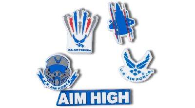 Shop Jibbitz Armed Forces Us Air Force 5pck