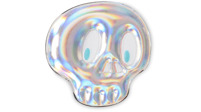 Shop Jibbitz Iridescent Skull