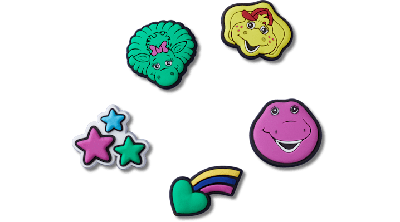 Shop Jibbitz Barney 5 Pack