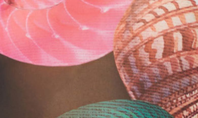 Afrm Zadie Mesh Turtleneck Top In Surreal Shells