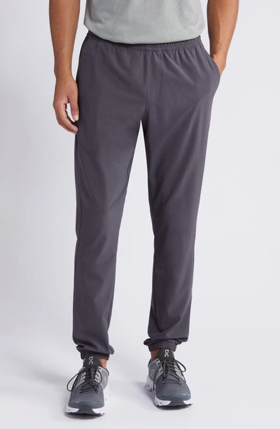 Shop Zella Performance Run Pants In Grey Forged