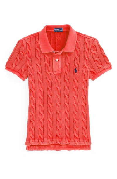 Polo Ralph Lauren Woman Sweater Coral Size Xl Cotton In Red