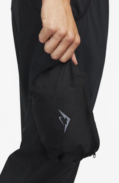 Shop Nike Trail Cosmic Peaks Gore-tex® Infinium™ Water Resistant Packable Jacket In Black/ Anthracite/ Anthracite