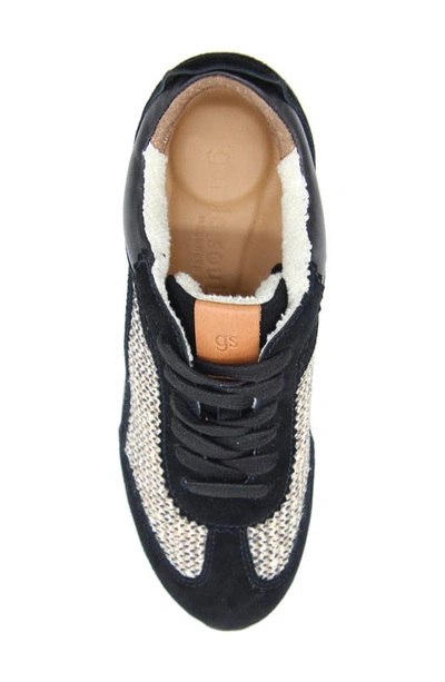 Gentle Souls By Kenneth Cole Juno Sneaker In Black Leather