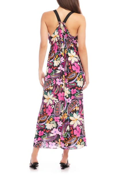 Shop Fifteen Twenty Floral Maxi Dress In Pink Print