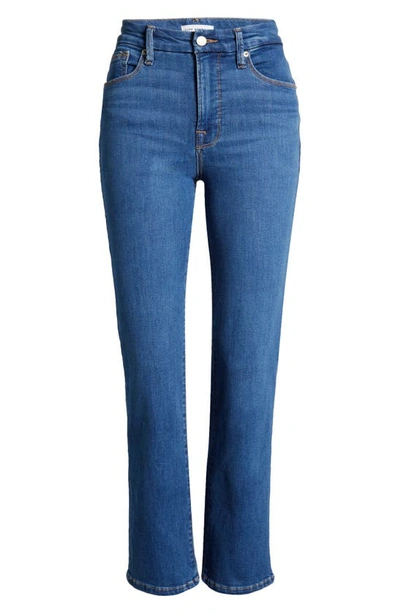 Shop Good American Good Legs Straight Leg Jeans In Bluee007