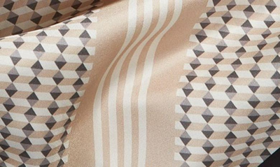 Nordstrom Print Silk Square Scarf In Black Acute Geo