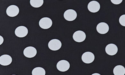 Afrm Shailene Mesh Long Sleeve Midi Dress In Diagonal Dot