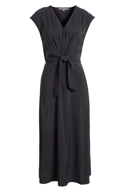 Shop Julia Jordan Tie Waist Midi Dress In Black