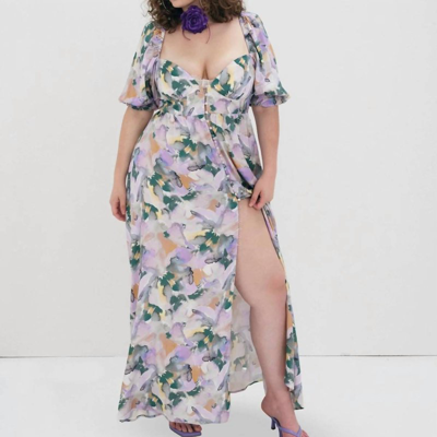 Shop For Love & Lemons Megan Maxi Dress In Purple