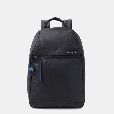 Shop Hedgren Vogue Rfid Backpack Creased Black In Grey