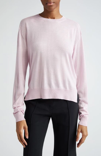 Shop Jil Sander Seamless Crewneck Sweater In 668 Marshmallow
