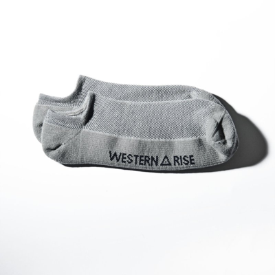 Shop Western Rise Strongcore Merino Socks In Grey