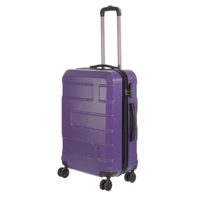 Shop Nicci 24" Medium Size Luggage Deco Collection In Purple