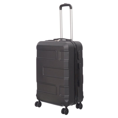 Shop Nicci 24" Medium Size Luggage Deco Collection In Black