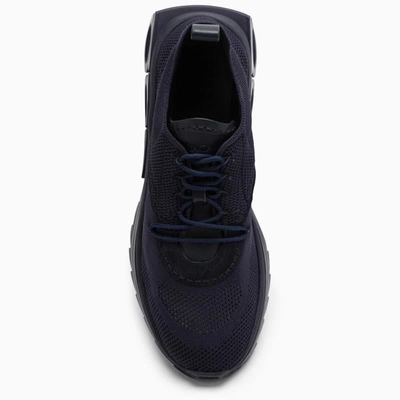 Shop Ferragamo Low Running Indigo/blue Sneaker