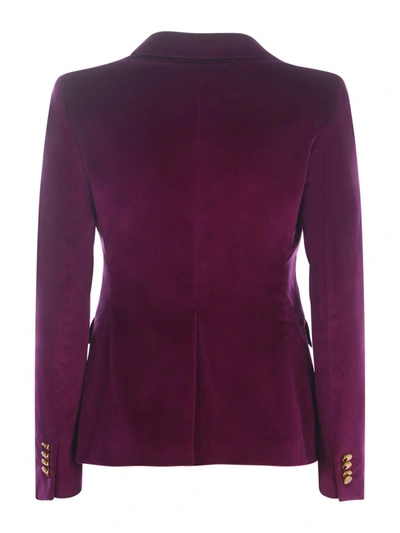 Shop Tagliatore Double-breasted Jacket  "j-alicya" In Fuchsia