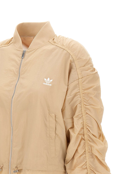 Shop Adidas Originals Magbei Bomber Jacket In Brown