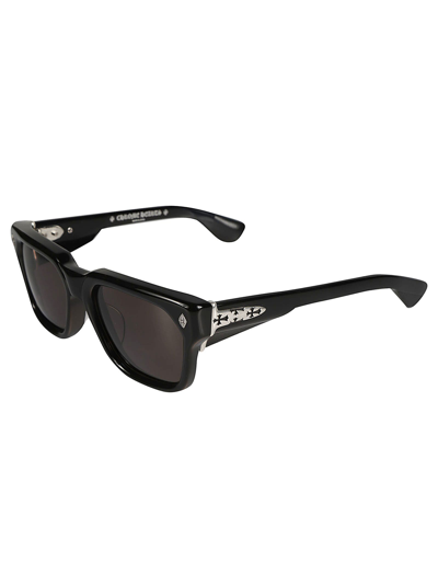 Shop Chrome Hearts Wayfarer Classic Sunglasses In Black