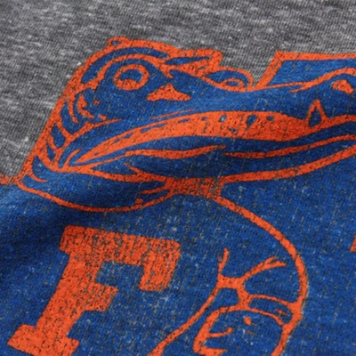 Shop Retro Brand Mens Florida Gators Original  Heather Gray Tri-blend T-shirt