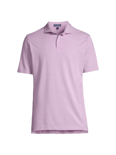 Shop Peter Millar Men's Crown Crafted Cotton-blend Pique Polo Shirt In Valencia