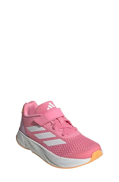 Shop Adidas Originals Kids' Duramo Sl Sneaker In Bliss Pink/ White/ Hazy Orange