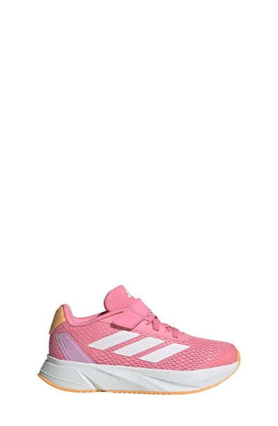 Shop Adidas Originals Kids' Duramo Sl Sneaker In Bliss Pink/ White/ Hazy Orange