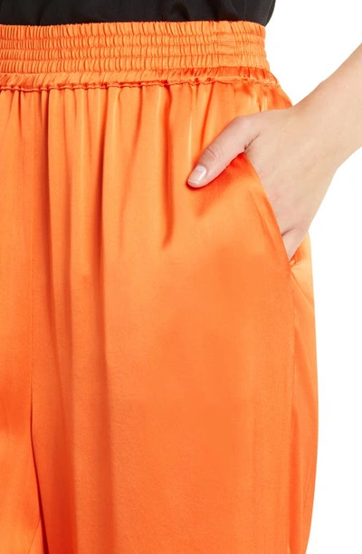 Birgitte Herskind Pinky Satin Pants In Mandarin Red