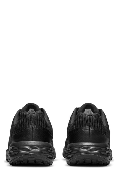 Shop Nike Kids' Revolution 6 Sneaker In Black/ Black