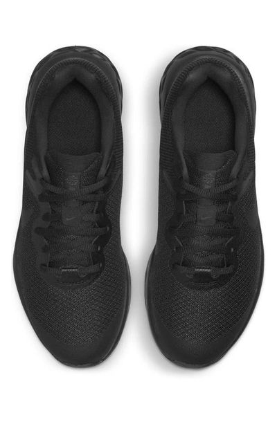 Shop Nike Kids' Revolution 6 Sneaker In Black/ Black