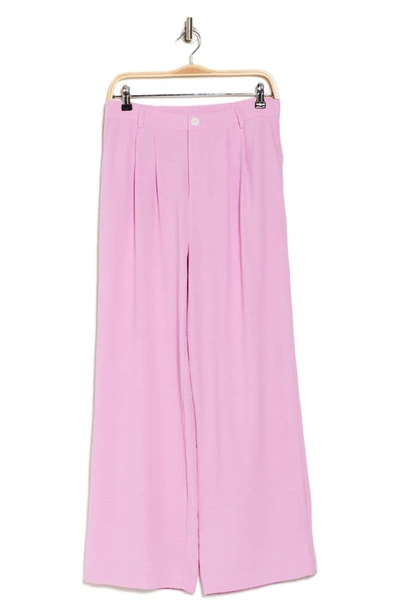 Shop Laundry By Shelli Segal Airflow Wide Leg Trousers In Lavender