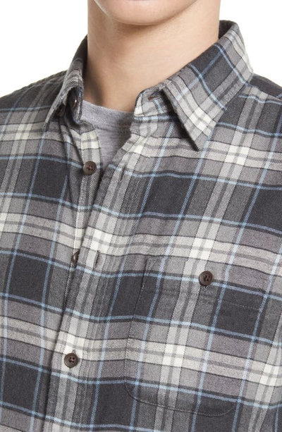 Shop Faherty The Movement Plaid Flannel Button-up Shirt In Polar Night Plaid