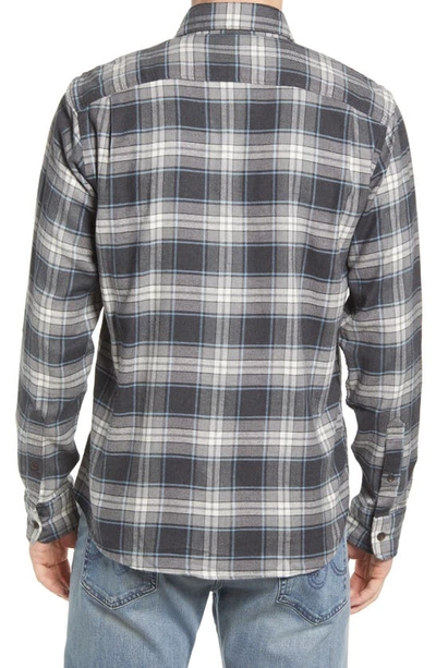 Shop Faherty The Movement Plaid Flannel Button-up Shirt In Polar Night Plaid