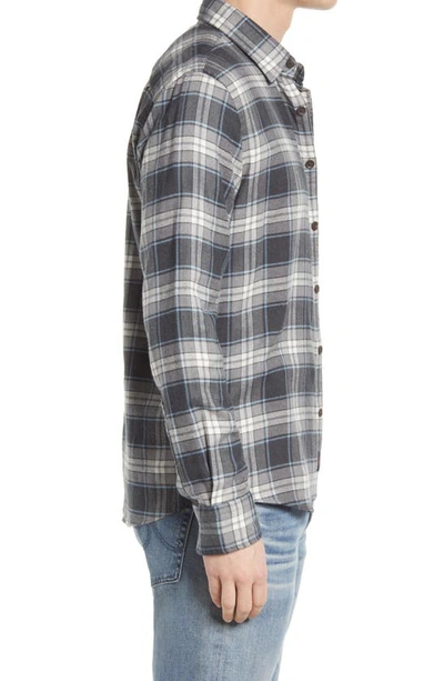 Shop Faherty The Movement Plaid Flannel Button-up Shirt In Polar Night Plaid