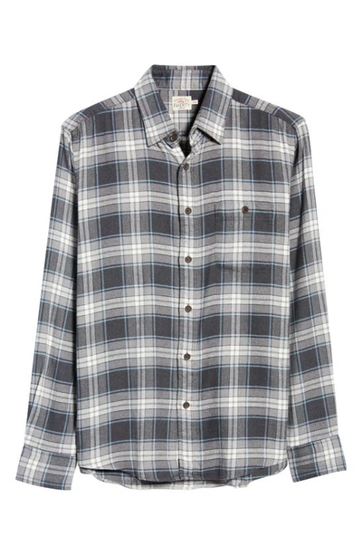 Shop Faherty The Movement Plaid Flannel Button-up Shirt In Polar Night Plaid