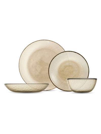 Shop Fortessa Los Cabos 16-piece Place Setting Set In Ginger Root