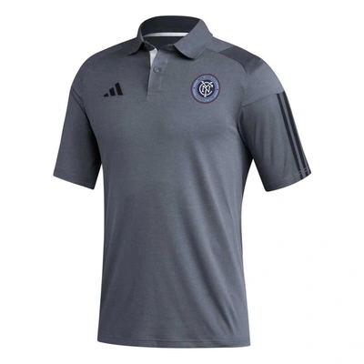 Shop Adidas Originals Adidas Gray New York City Fc 2023 On-field Training Polo