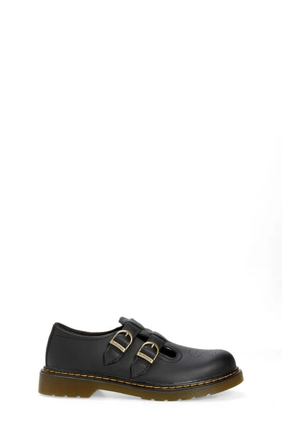 Dr. Martens' Junior 8065 Softy T Leather Mary Jane Shoes In Black Softy T