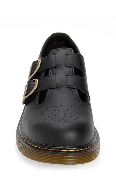 Dr. Martens' Junior 8065 Softy T Leather Mary Jane Shoes In Black Softy T