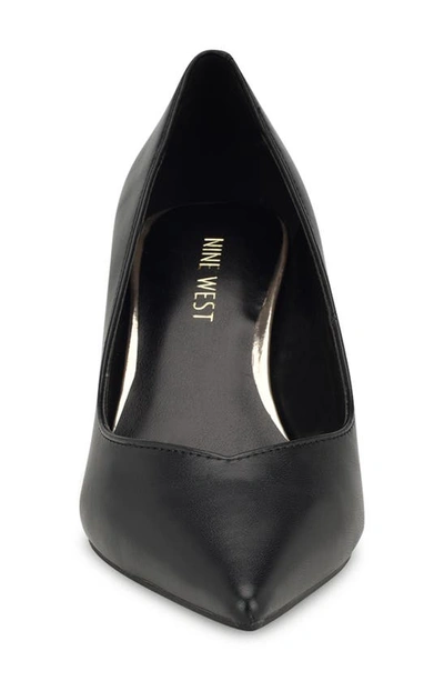 Nine West Andes Pump In Black Smooth